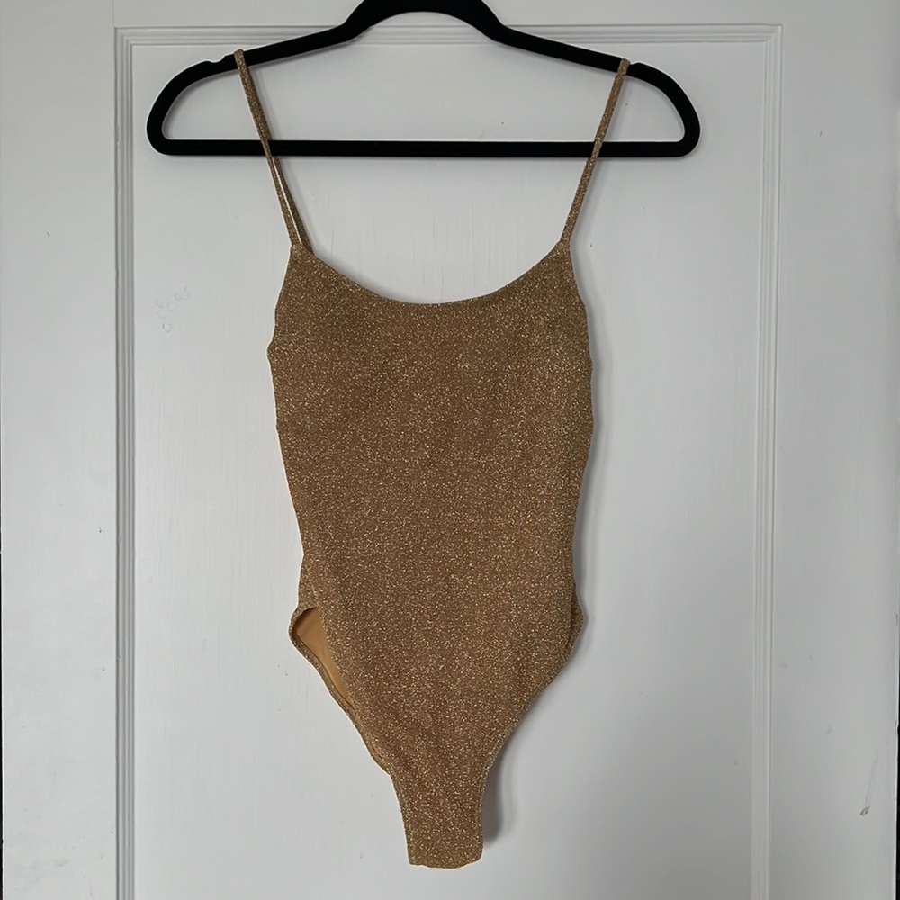 H$M gold swimsuit